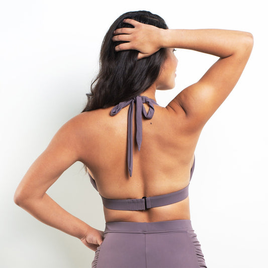 Marilyn Triangle Bikini Top Purple