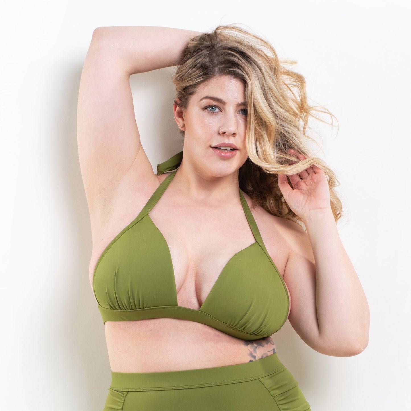 Marilyn Triangle Bikini Top Green