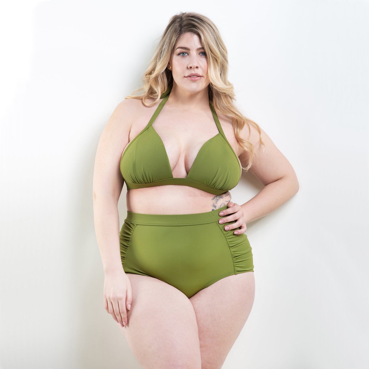 Marilyn Triangle Bikini Top Green